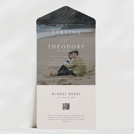 Parker Foto Siegel und Senden Hochzeit Einladung