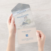 Parker Foto Siegel und Senden Hochzeit Einladung (Abreißen)