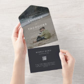 Parker Foto Siegel und Senden Hochzeit Einladung (Abreißen)