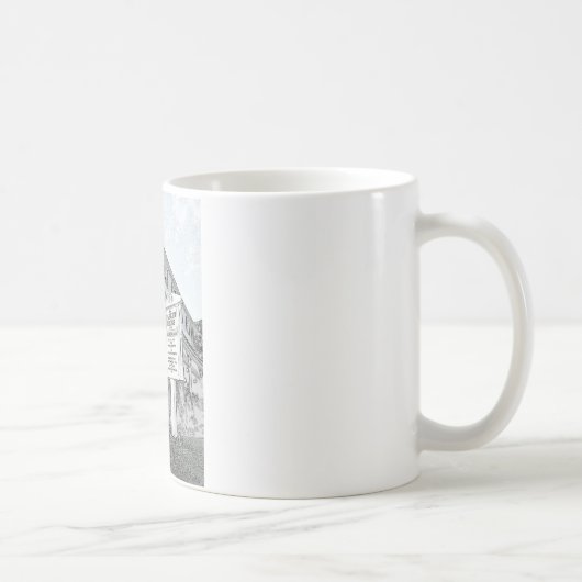Parker Haus-Skizze - Jersey-Ufer Kaffeetasse (Rechts)