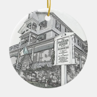 Parker Haus-Skizze - Jersey-Ufer Keramikornament