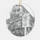 Parker Haus-Skizze - Jersey-Ufer Keramikornament (Links)