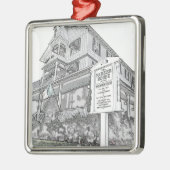 Parker Haus-Skizze - Jersey-Ufer Silbernes Ornament (Links)
