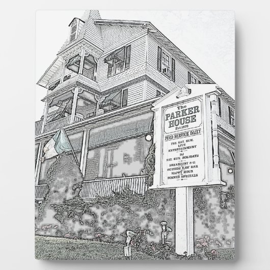 Parker House Sketch - Jersey Shore Fotoplatte (Vorderseite)