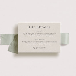 Parker Landscape Wedding Details Card Einladung