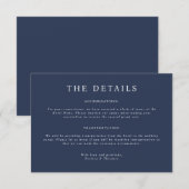 Parker Landscape Wedding Details Card Einladung (Vorne/Hinten)