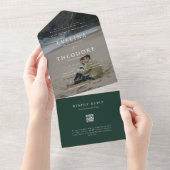 Parker Modernes Foto Siegel und Send Wedding All In One Einladung (Abreißen)