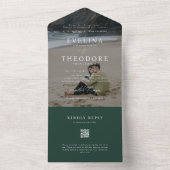 Parker Modernes Foto Siegel und Send Wedding All In One Einladung (Innen Boden)