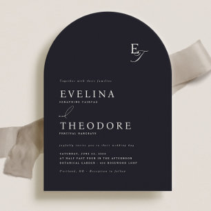 Parker Monogram Wedding Einladung