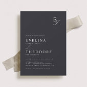 Parker Monogram Wedding Einladung