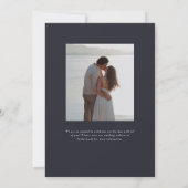 Parker Monogram Wedding Einladung (Rückseite)