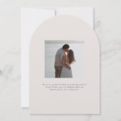 Parker Monogram Wedding Einladung (Rückseite)