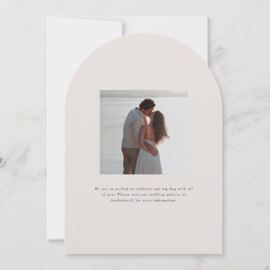 Parker Monogram Wedding Einladung (Rückseite)