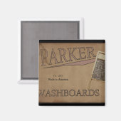Parker-Waschbretter Magnet (Vorderseite/Rückseite)