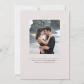 Parker Zwei-Foto-Hochzeit sparen das Datum Save The Date (Rückseite)