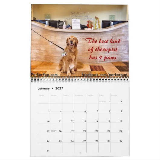 ParkerPup & Reser 2015 Kalender (Jan 2027)
