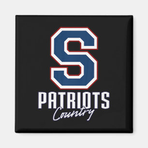 Parkersburg South Patriots Logo Country Hs Magnet