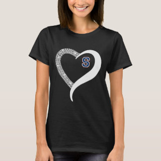 Parkersburg South Patriots Logo Diamond Heart Hs T-Shirt