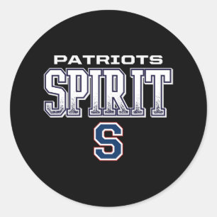 Parkersburg South Patriots Logo Spirit Hs Runder Aufkleber