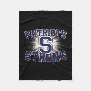 Parkersburg South Patriots Logo Strong Flag Hs Fleecedecke