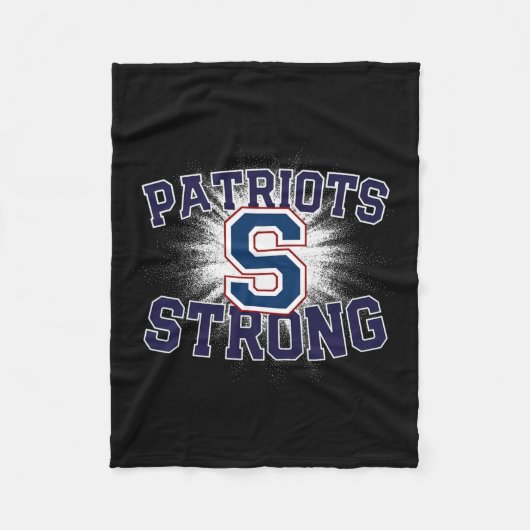 Parkersburg South Patriots Logo Strong Flag Hs Fleecedecke (Vorderseite)