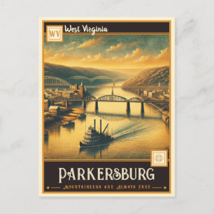 Parkersburg, West Virginia   Antik Postkarte