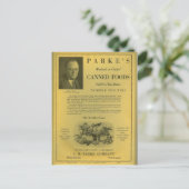 Parke's Canned Foods Postkarte (Stehend Vorderseite)