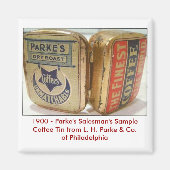 Parke's Coffee Tin. Magnet (Vorne)