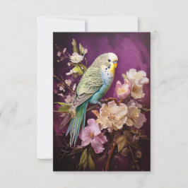 Parkett und Blüten Dankeskarte