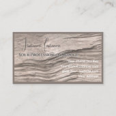 Parkettboden aus Bio, 100% Naturholz Visitenkarte (Rückseite)