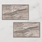 Parkettboden aus Bio, 100% Naturholz Visitenkarte (Vorne/Hinten)