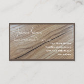 Parkettboden aus Bio, 100% Naturholz Visitenkarte (Rückseite)