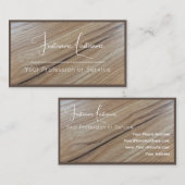 Parkettboden aus Bio, 100% Naturholz Visitenkarte (Vorne/Hinten)