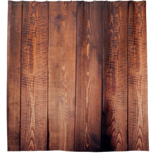 Parkettboden aus Holz Duschvorhang (Vorderseite)