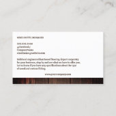 Parkettböden | Bauschreinerei Visitenkarte (Rückseite)