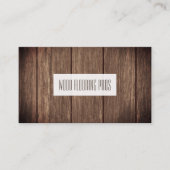 Parkettböden | Bauschreinerei Visitenkarte (Vorderseite)