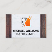 Parkettböden | Kollaps | Handyman-Logo Visitenkarte (Vorderseite)