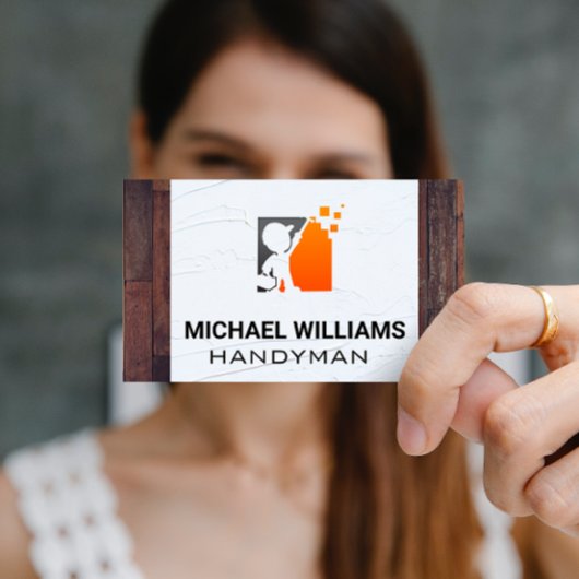 Parkettböden | Kollaps | Handyman-Logo Visitenkarte