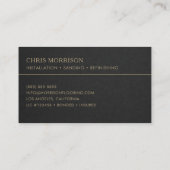 Parkettboden-Profi Visitenkarte (Rückseite)