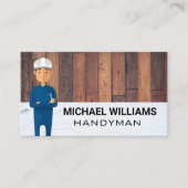 Parkettböden | Spackle | Handyman Person Visitenkarte (Vorderseite)