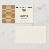 Parkettfußboden - Verkaufsinstallation Visitenkarte (Vorne/Hinten)
