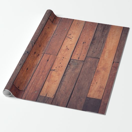 Parkettmuster aus Holz Geschenkpapier (Ungerollt)