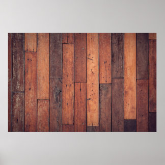 Parkettmuster aus Holz Poster