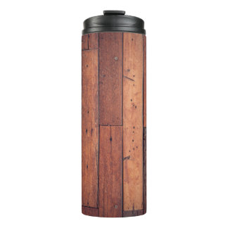 Parkettmuster aus Holz Thermosbecher