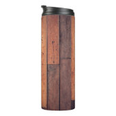 Parkettmuster aus Holz Thermosbecher (Nach rechts gedreht)