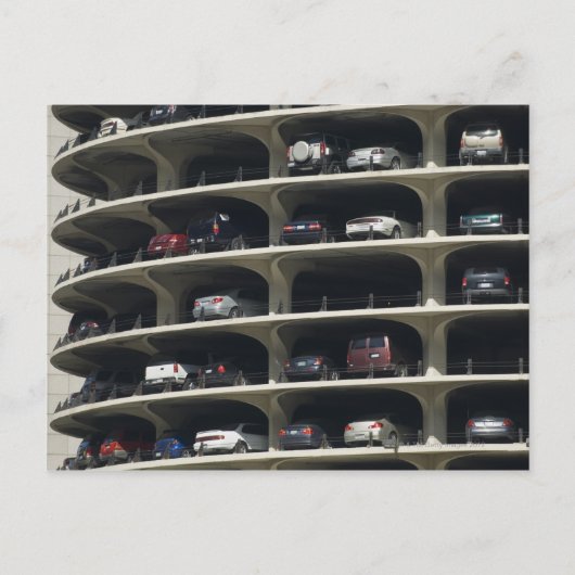 Parkgarage Marina City Chicago Illinois USA Postkarte (Vorderseite)