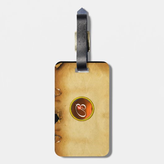 PARKGEM Orange Gepäckanhänger (Rückseite vertikal)