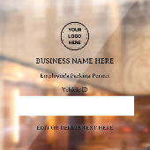 Parkgenehmigungsfahrzeug-ID für benutzerdefinierte Fensteraufkleber (Blatt 2)