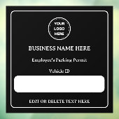 Parkgenehmigungsfahrzeug-ID für benutzerdefinierte Fensteraufkleber (Blatt 3)