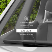 Parkgenehmigungsfahrzeug-ID für benutzerdefinierte Fensteraufkleber